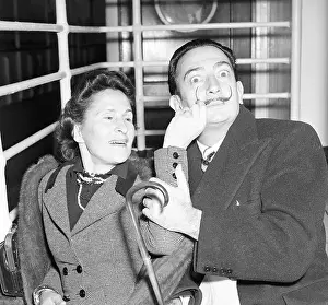 Surrealist Prints: Gala Dali Twirling Salvador's Mustache