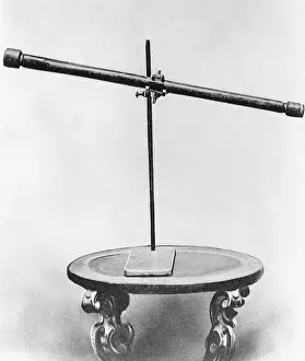 Galileo's Telescope Sitting on Table