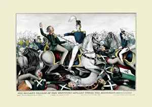 Mexican American Prints: The gallant charge of the Kentucky cavalry