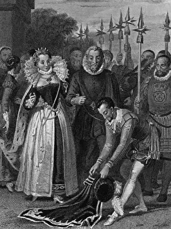 Cape Prints: The Gallantry Of Sir Walter Raleigh