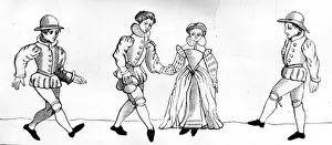 Landscape Male Female Fashion Prints: A Galliard