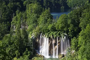 Southeast Europe Prints: Galovac buk waterfall, Plitvice Lakes National Park