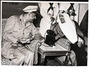 Mecca Prints: Gamal Abdel-Nasser and King Saud Talk