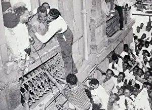 Gamal Abdel Nasser Receiving Kiss from Citizen