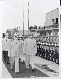 Belgrade Prints: Gamal Abdul Nasser During Parade with Marshal Tito