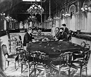 1899 Prints: Gambling Room