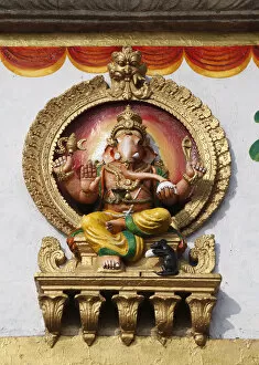 Images Dated 1st February 2010: Ganesh figure on Sri Chamundeshwari Temple, Chamundi Hill, Mysore, Karnataka, South India, India