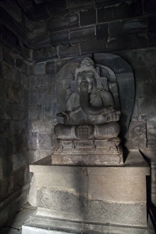 Images Dated 26th September 2015: Ganesha statue in Borobudur temple