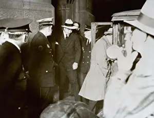 Gangster Al Capone Leaving Court House