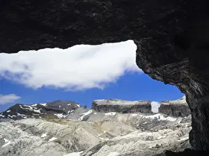 International Biosphere Reserves Prints: The gap Rolando from inside the cave Casteret