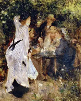 Keywording Prints: In the Garden (Au Jardin du Moulin de la Galette), 1876. Artist: Pierre-Auguste Renoir