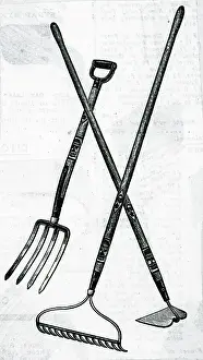 Fork Prints: Gardening Tools