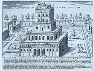 Gardens Prints: The Gardens of Maecenas, or Horti Maecenatis