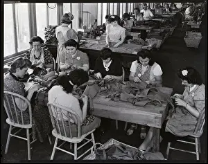 Sewing Prints: Garment Industry;Manual Labor; Military