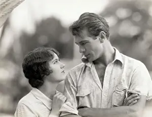 Gary Cooper with Actress in First Kiss
