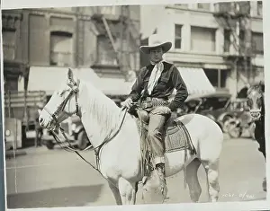Gary Cooper Atop a Horse