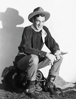 Handgun Prints: Gary Cooper in Costume for The Texan