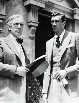 Handkerchief Prints: Gary Cooper And His Father