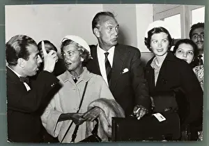 Gary Cooper with His Wife Sandra and Daughter Maria