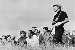 Flat Cap Prints: Gary Player Golfing in Front of Spectators