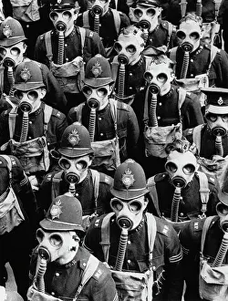 Strange Prints: Gas Mask Drill