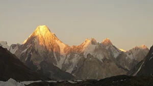 Cold Temperature Collection: Gasherbrum IV peak at sunset