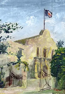San Antonio Prints: Gate to the Alamo