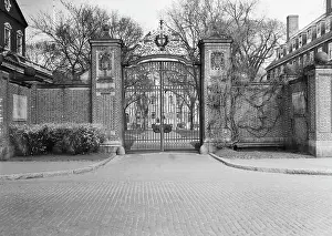 Cambridge Prints: Gate Entrance to Harvard University