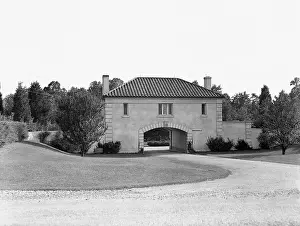 Driveway Prints: Gatehouse of Joseph P. Kennedy's Home