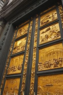 Images Dated 10th April 2016: Gates Of Paradise Or Gold Plated Bronze Doors Of The Baptistry