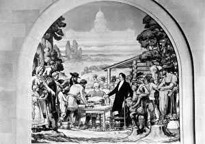Austin Prints: Gathering Of Texas Colonists