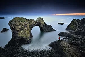 Images Dated 11th October 2017: Gatklettur arch rock in Iceland