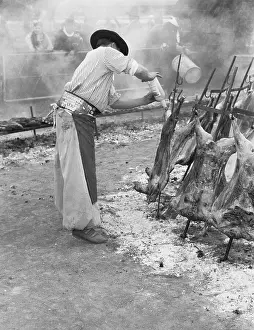Gaucho Preparing Beef
