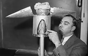 Rocket Prints: G.E. Pendray with Rocket Fueling Device