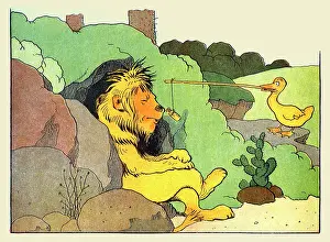 Duck Prints: Gedeon Puts Mr. Lion to Sleep