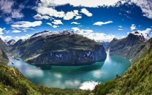 Images Dated 4th July 2012: The Geiranger Fjord in Norway