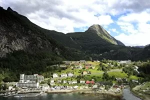 Images Dated 11th August 2014: Geiranger town, Geirangerfjord