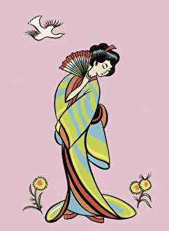 Kimono Prints: Geisha