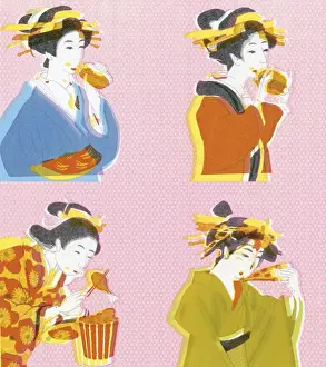Geisha Girls Eating