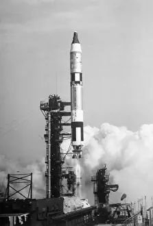 Gemini-3 Space Capsule Launching