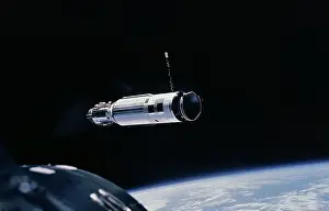 Gemini 8 Flying in Space