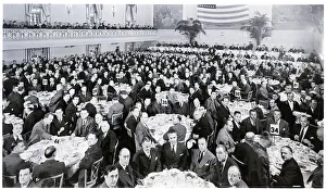 Hall Prints: Gen. View Large Businessmen'S Banquet