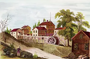 Am Revolution Prints: Gen View Revolutionary Foundry Buildings