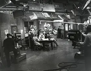 Television Still Prints: Gen View Set Of Tv Show Front Page