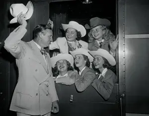 Gene Autry Greeting Rodeo Queens