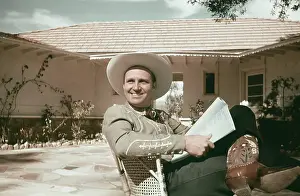 Cowboy Prints: Gene Autry Reads A Script