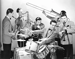Saxophone Prints: Gene Krupa And Sextet