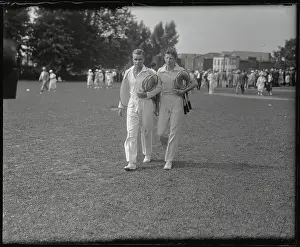 Gene Mako and Donald Budge Walking