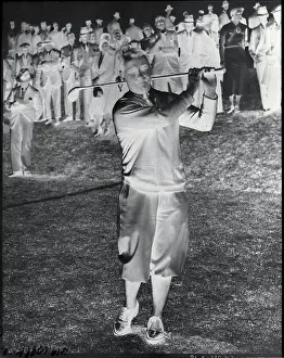 Pastoral Prints: Gene Sarazen Golfing