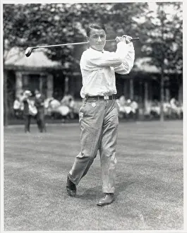 Swinging Prints: Gene Sarazen Swinging Golf Club